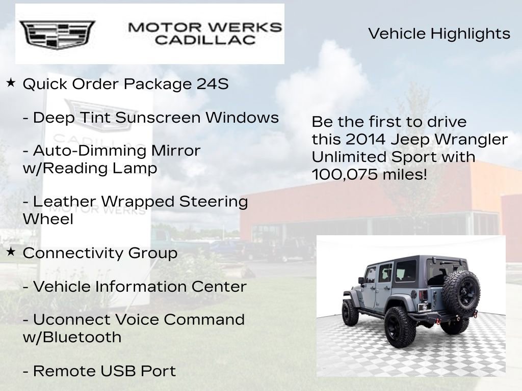 Used 2014 Jeep Wrangler Unlimited Sport w/ Quick Order Package 24S image 14