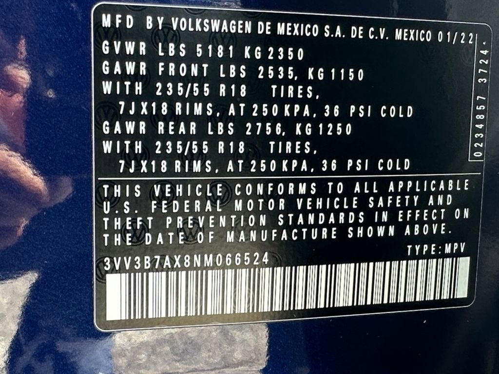 Used 2022 Volkswagen Tiguan SE image 17