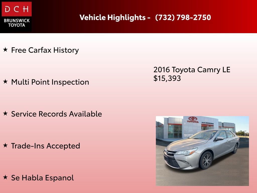 Used 2016 Toyota Camry LE image 4