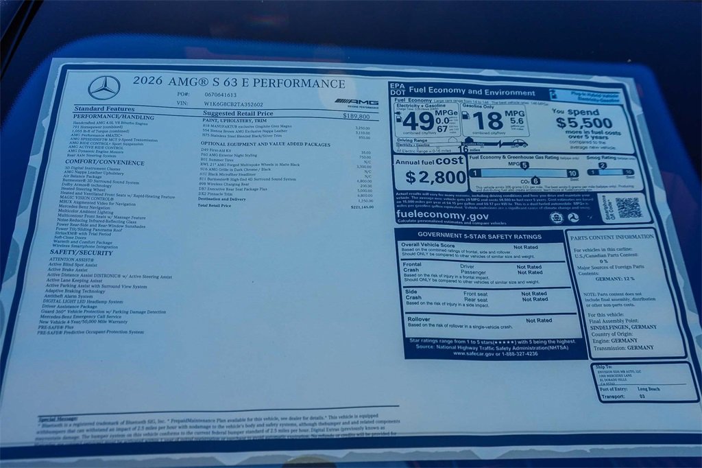 New 2026 Mercedes-Benz S 63 AMG S image 33