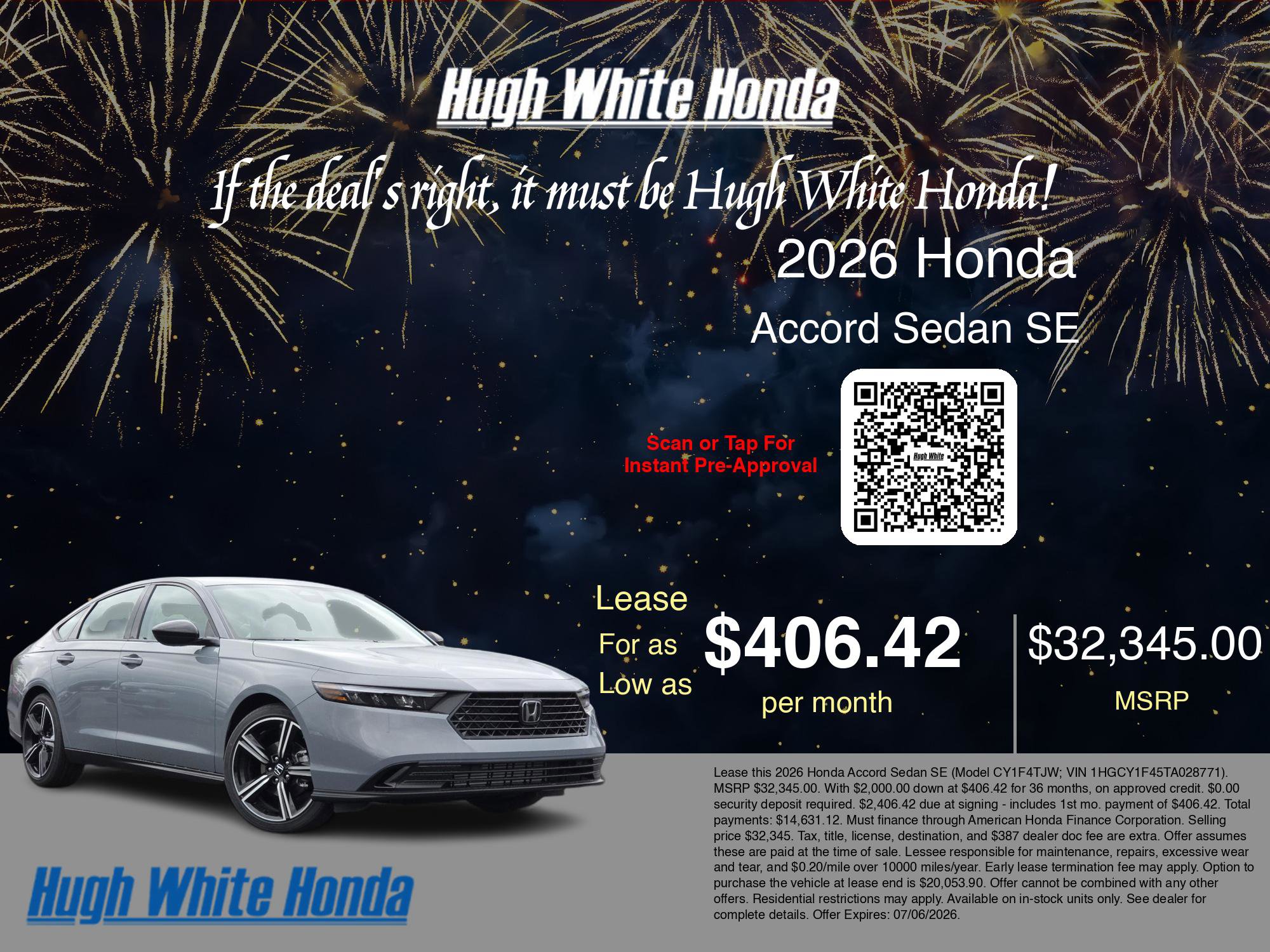 New 2026 Honda Accord SE image 3