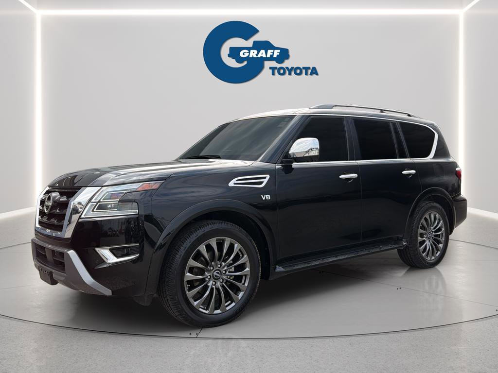 Used 2021 Nissan Armada Platinum w/ Captain's Chairs Package image 2