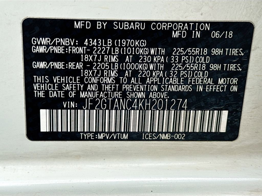 Used 2019 Subaru Crosstrek 2.0i Limited w/ Moonroof Package w/Navigation image 41