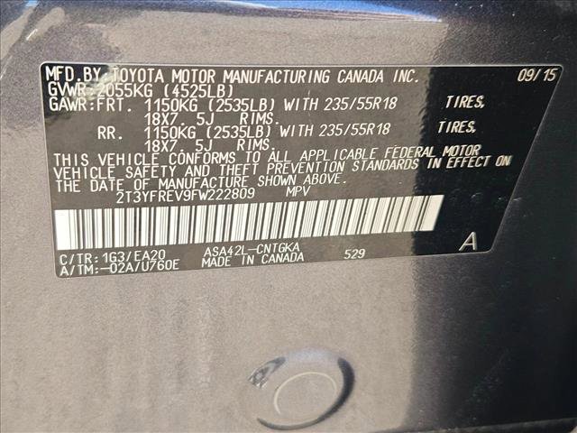 Used 2015 Toyota RAV4 Limited image 25