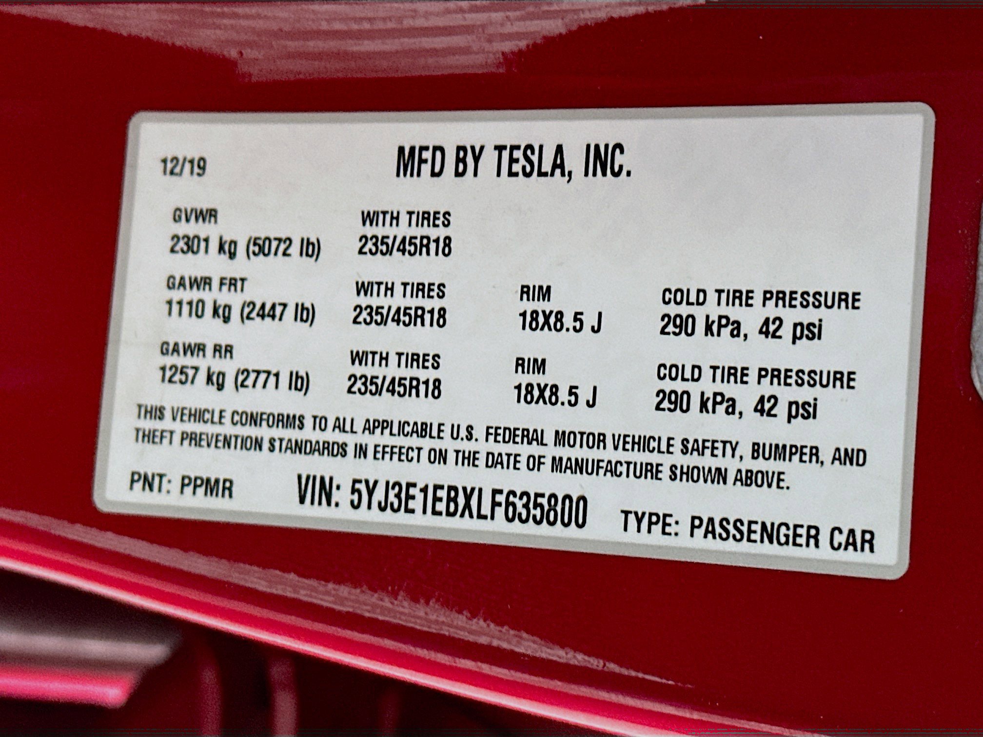 Used 2020 Tesla Model 3 Long Range image 12