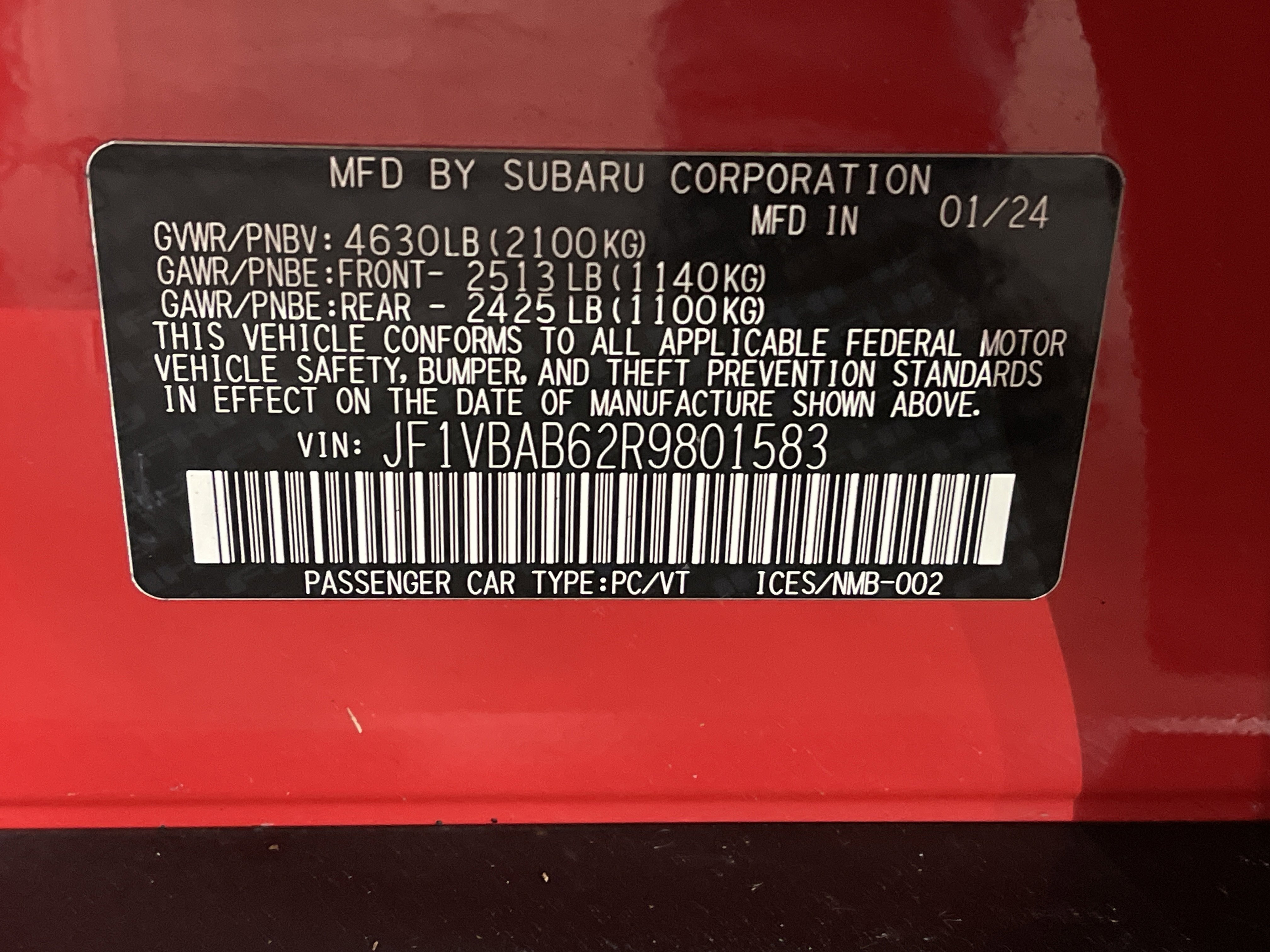 Used 2024 Subaru WRX image 25