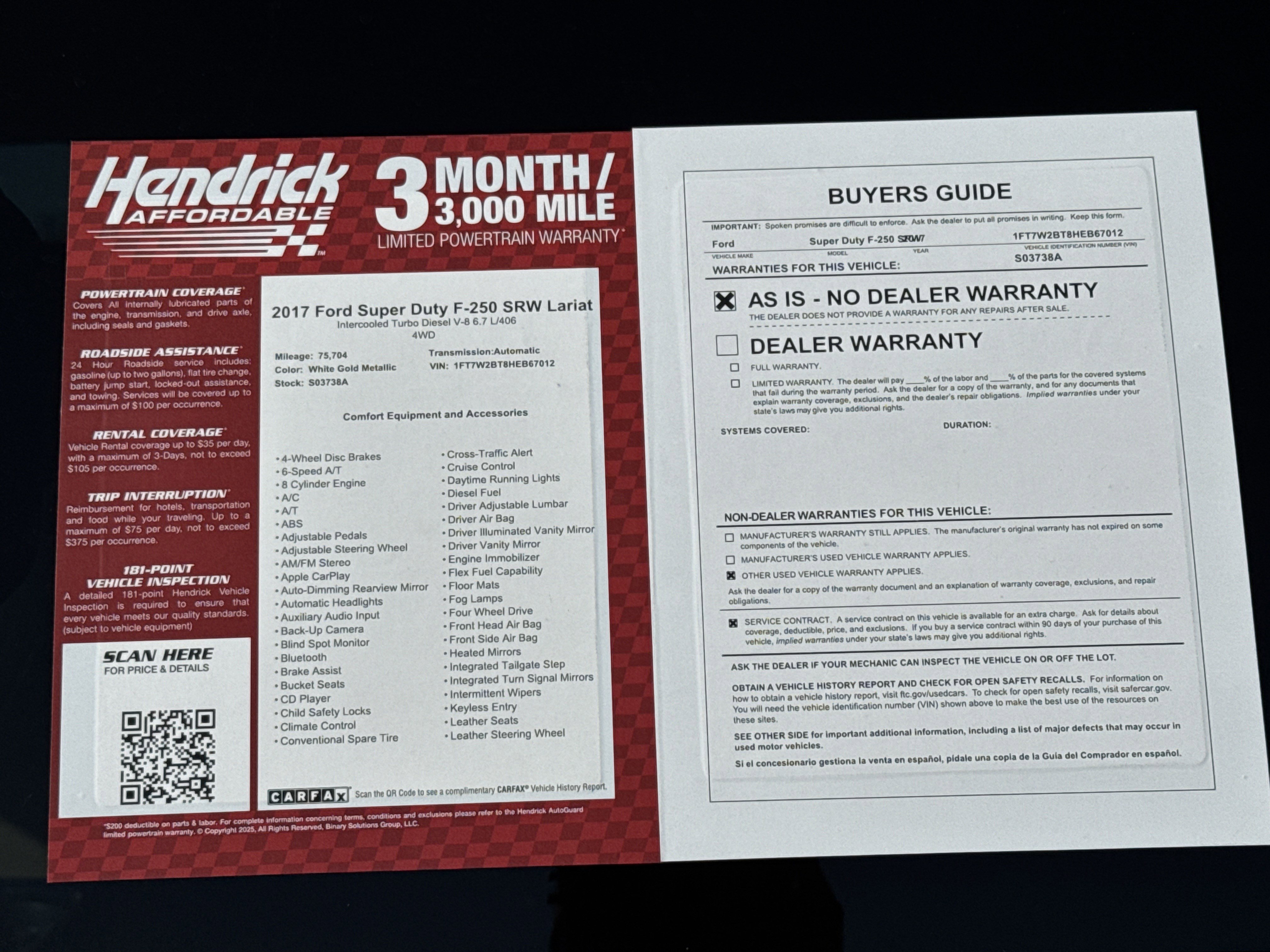 Used 2017 Ford F250 Lariat w/ FX4 Off-Road Package image 35