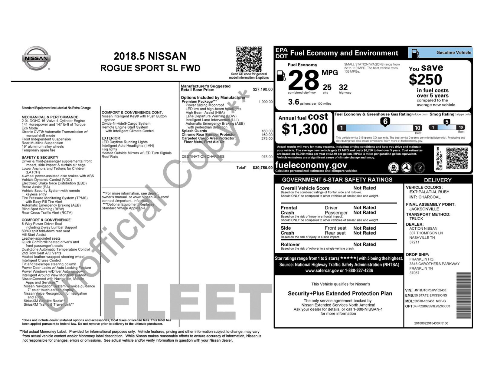 Used 2018 Nissan Rogue Sport SL w/ SL Premium Package FWD image 52