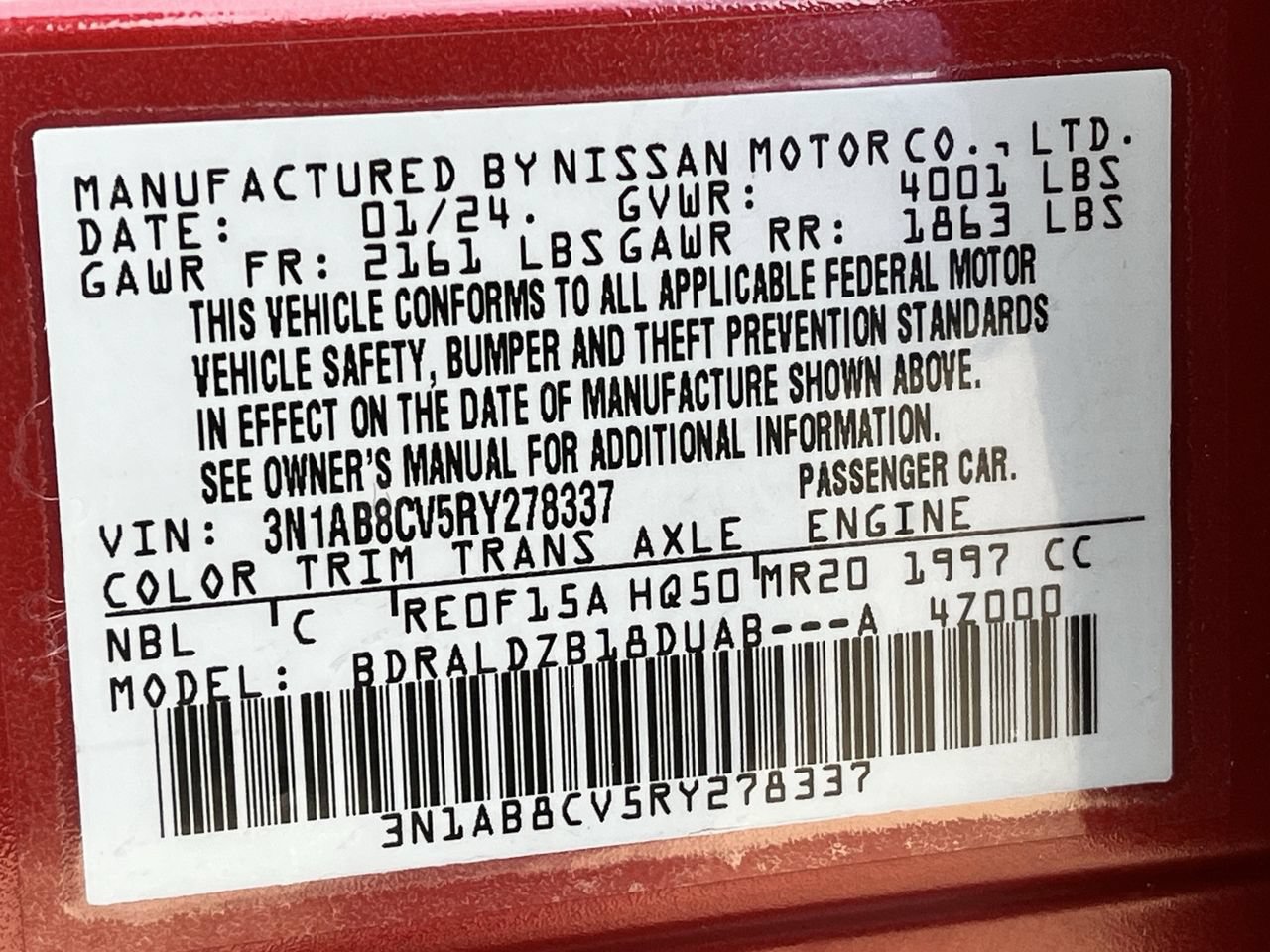 Used 2024 Nissan Sentra SV w/ SV Premium Package FWD image 30