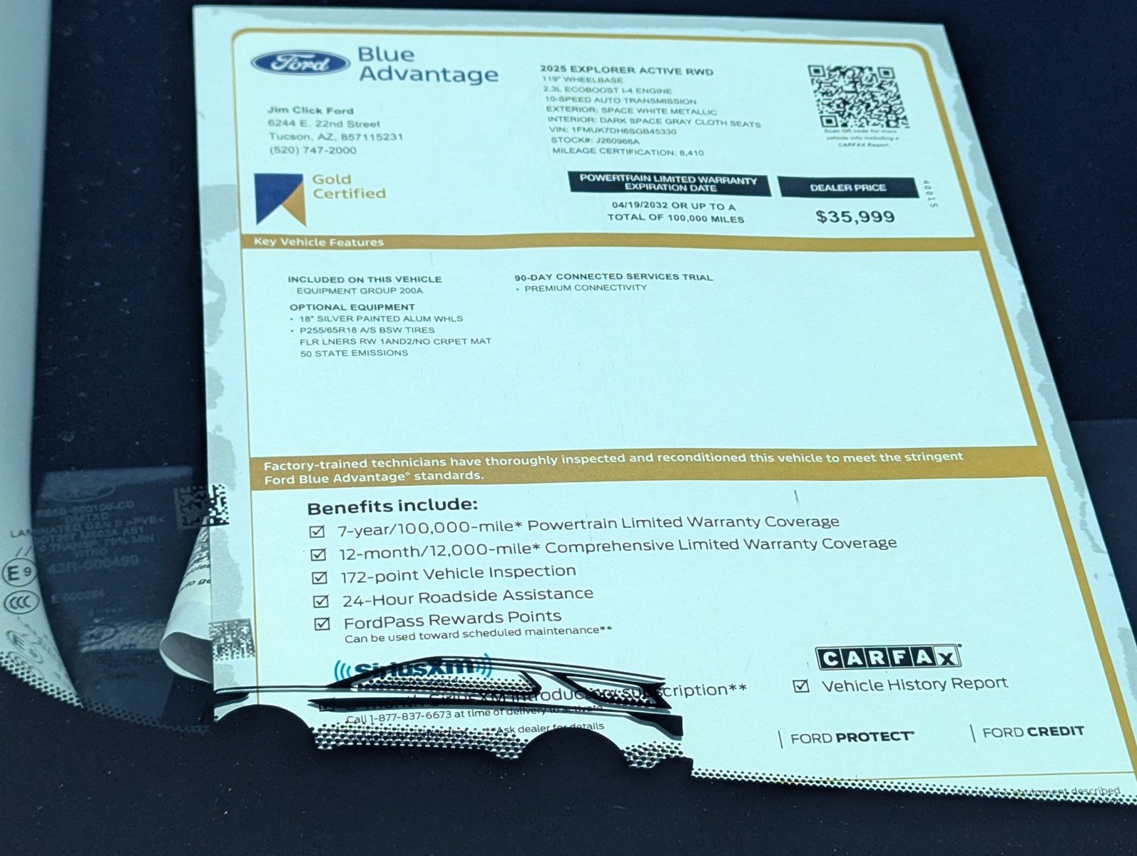 Certified 2025 Ford Explorer Active RWD image 16