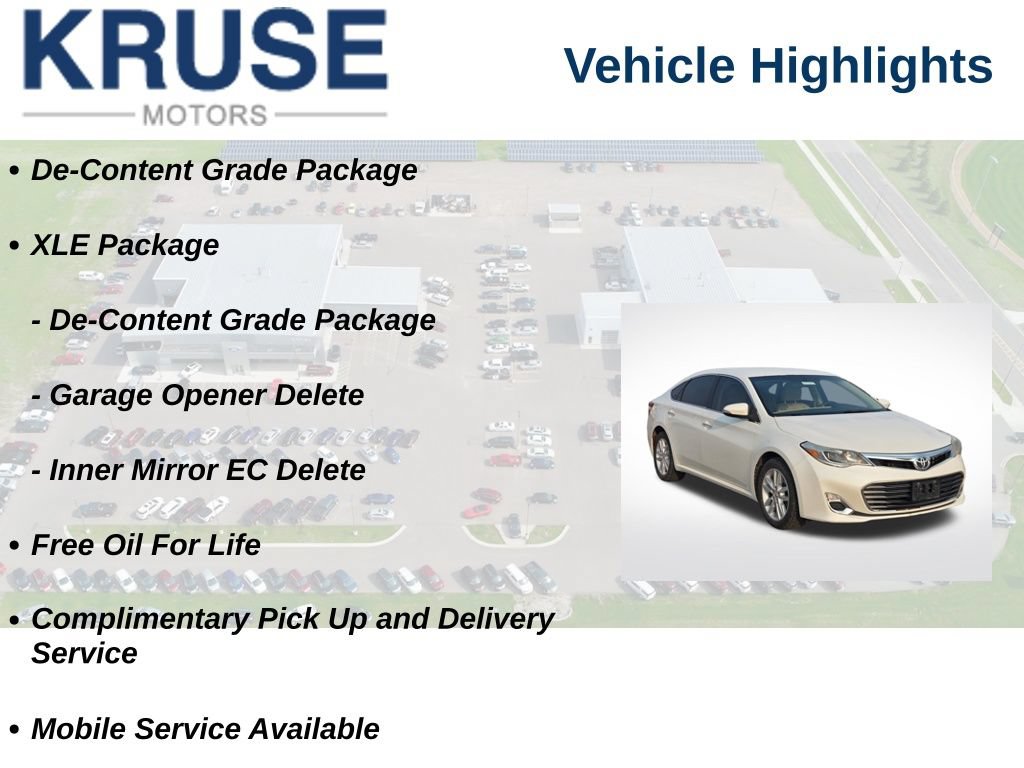 Used 2014 Toyota Avalon XLE FWD image 10