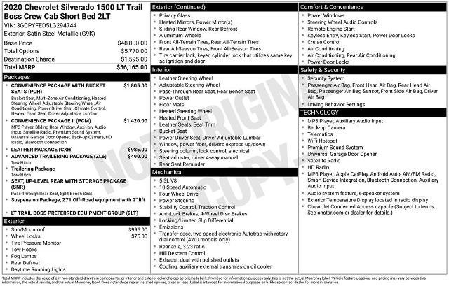 Used 2020 Chevrolet Silverado 1500 LT Trail Boss AWD/4WD image 8