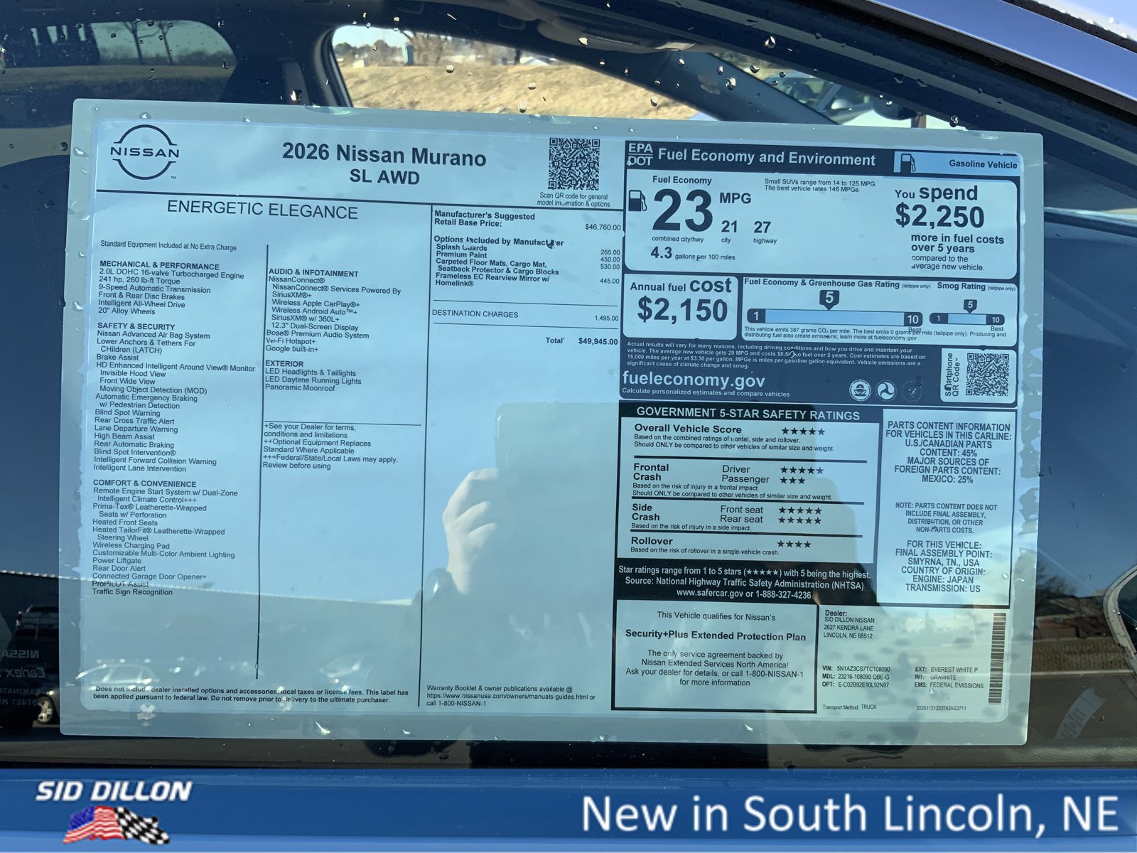 New 2026 Nissan Murano SL image 13