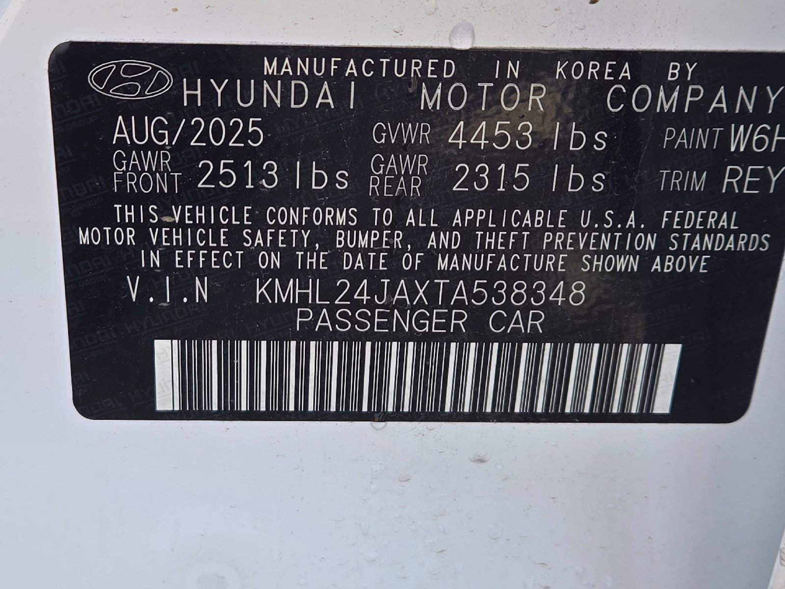 Certified 2026 Hyundai Sonata SE FWD image 27