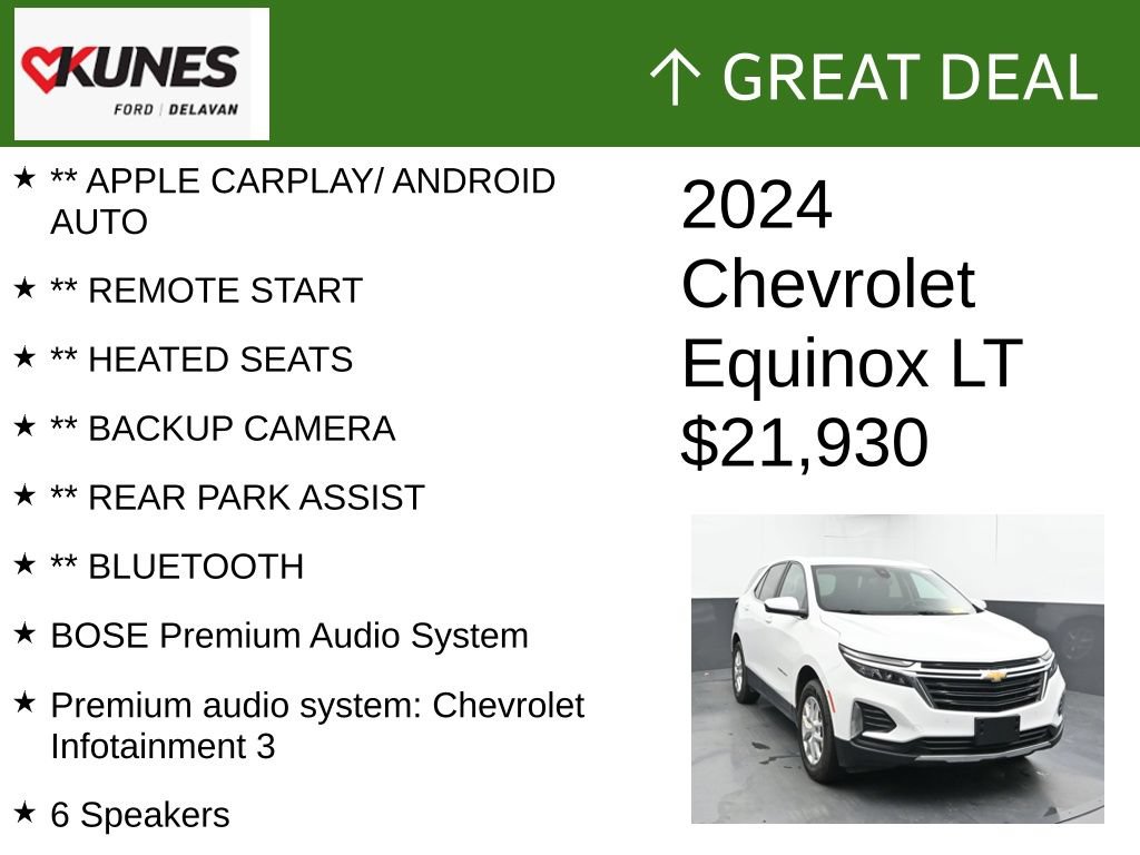 Used 2024 Chevrolet Equinox LT AWD/4WD image 2