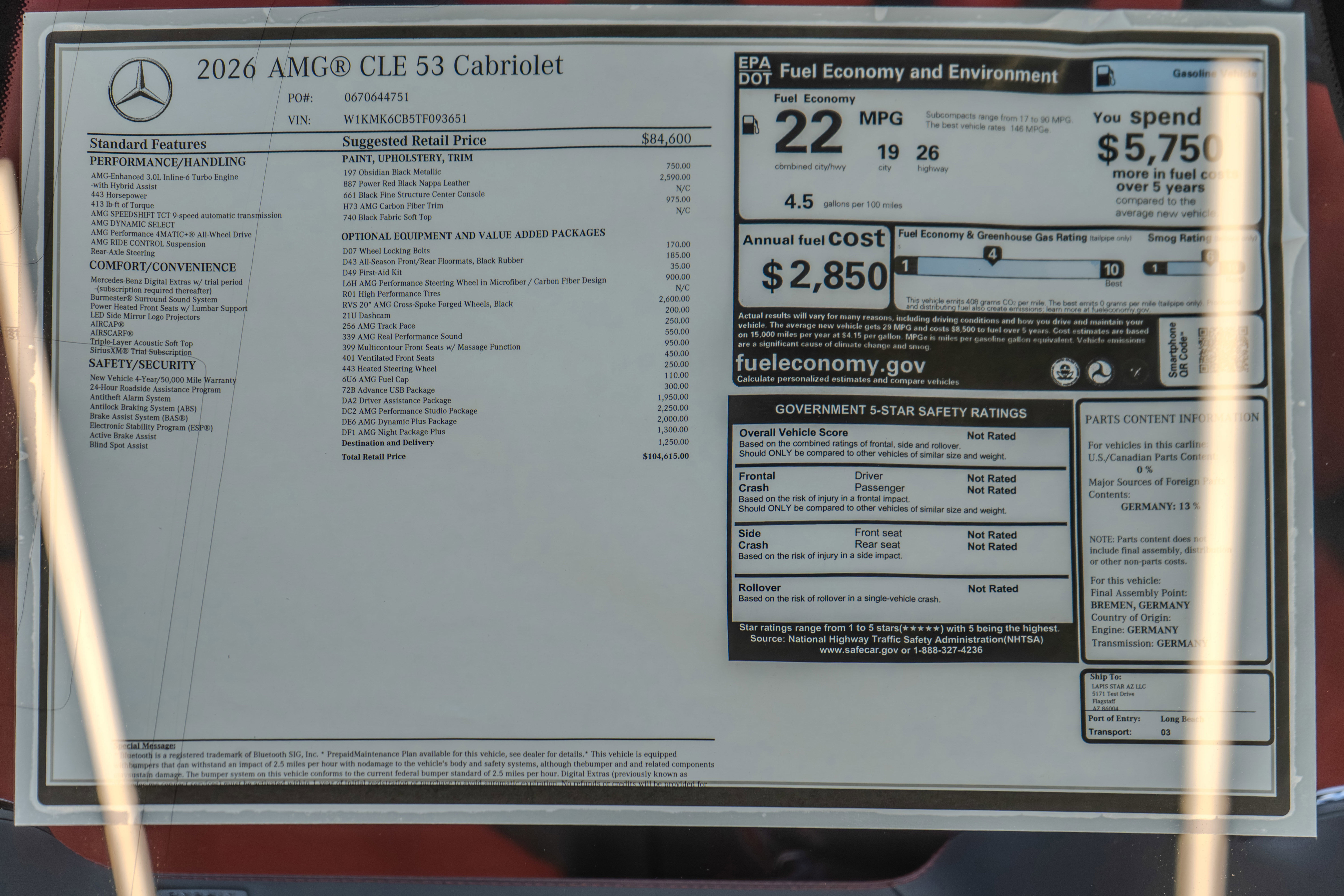 New 2026 Mercedes-Benz CLE 53 AMG 4MATIC Cabriolet image 40