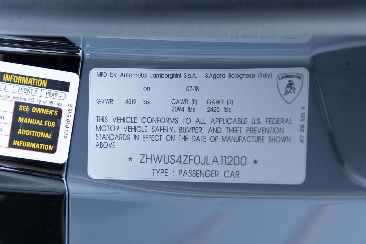Used 2018 Lamborghini Huracan Performante image 99