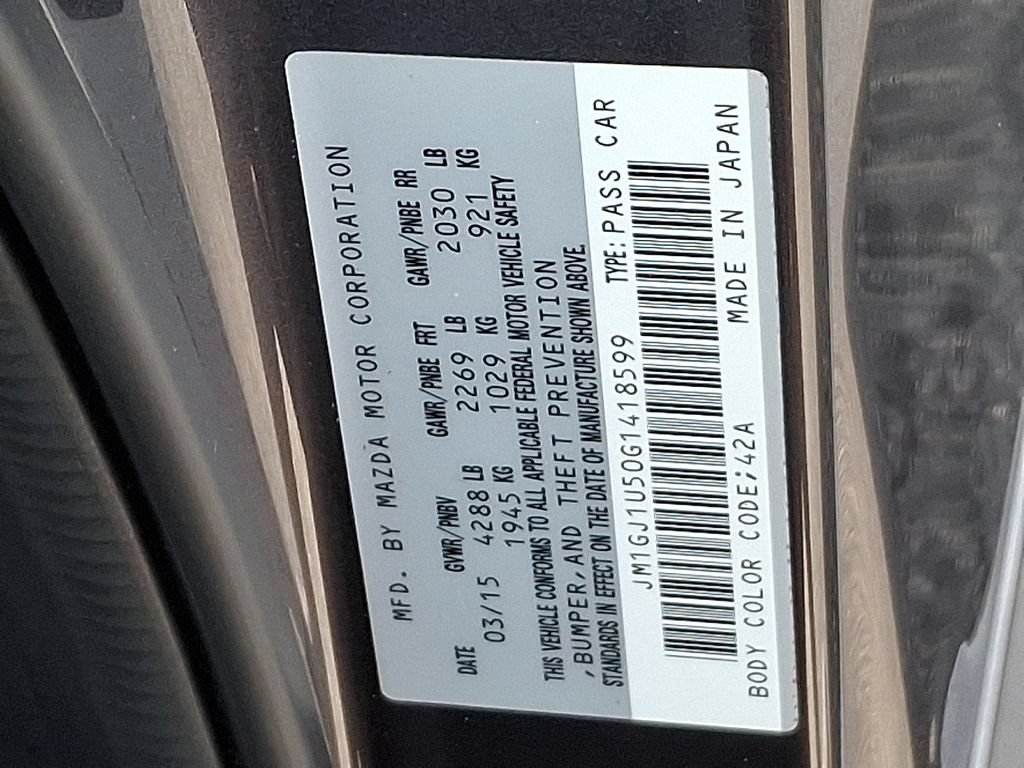 Used 2016 MAZDA MAZDA6 Sport FWD image 27