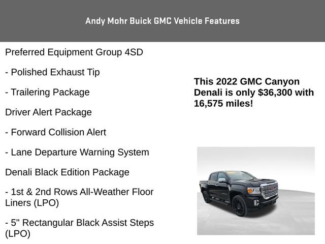 Used 2022 GMC Canyon Denali w/ Denali Black Edition Package image 8