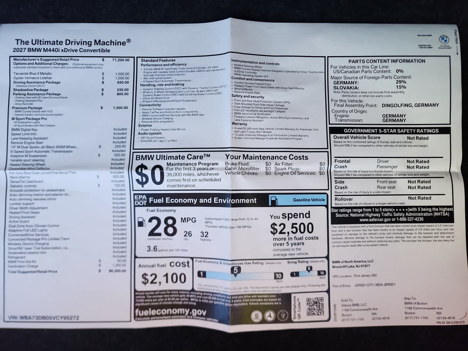 New 2027 BMW 440i xDrive Convertible w/ Premium Package AWD/4WD image 14