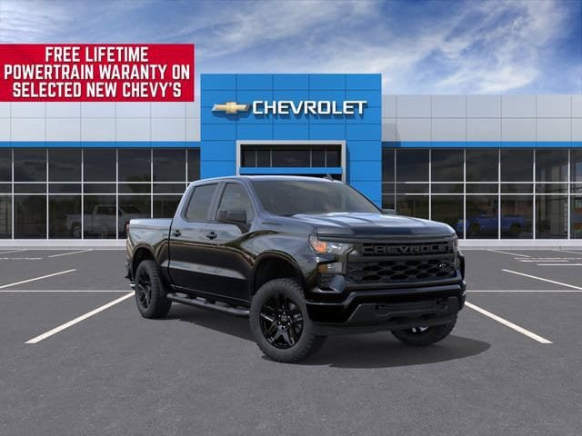New 2026 Chevrolet Silverado 1500 Custom w/ Turbomax Blackout Package AWD/4WD image 1
