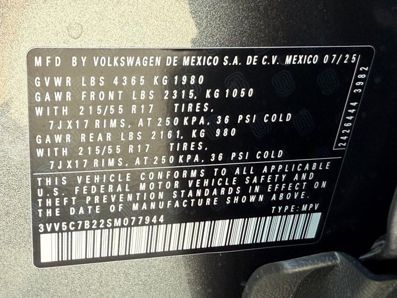 New 2025 Volkswagen Taos S image 16