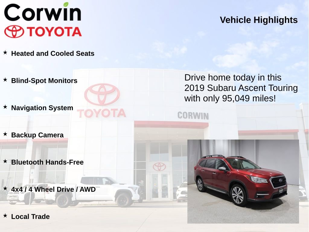Used 2019 Subaru Ascent Touring w/ Popular Package #2A AWD/4WD image 6