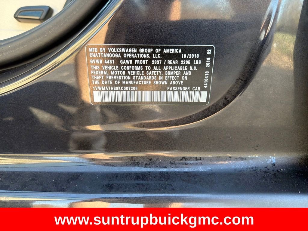 Used 2019 Volkswagen Passat 2.0T SE R-Line image 27