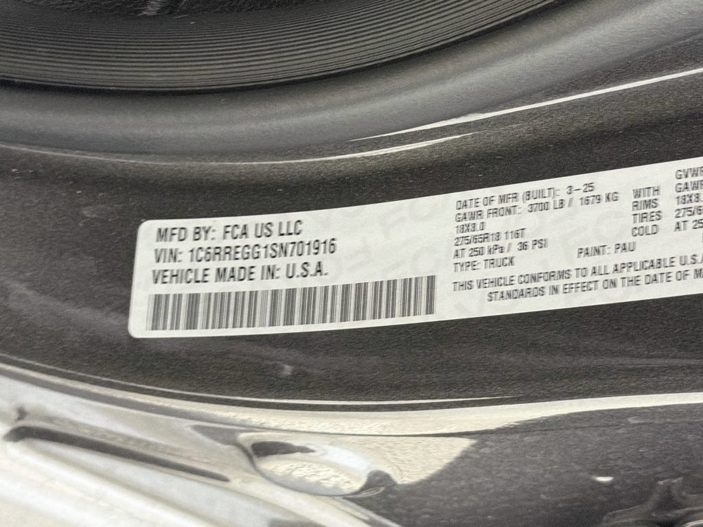 Used 2025 RAM 1500 Tradesman w/ Night Edition RWD image 33