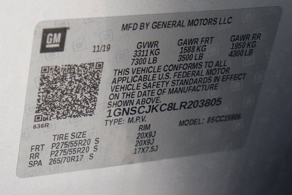 Used 2020 Chevrolet Suburban Premier RWD image 58