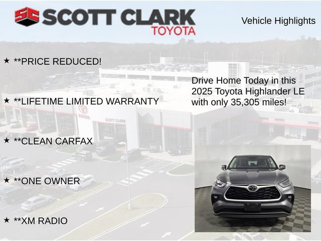Used 2025 Toyota Highlander LE AWD/4WD image 12