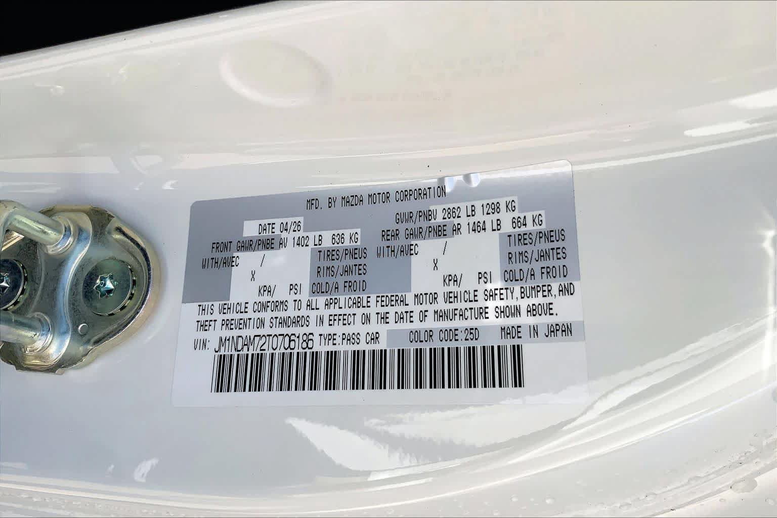 New 2026 MAZDA MX-5 Miata RF Grand Touring RWD image 21