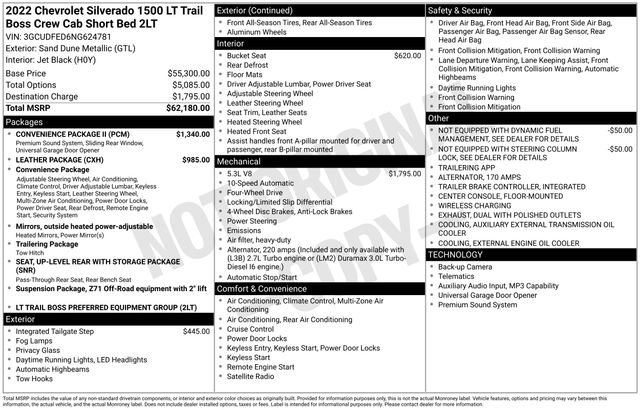 Used 2022 Chevrolet Silverado 1500 LT Trail Boss w/ Convenience Package II image 5