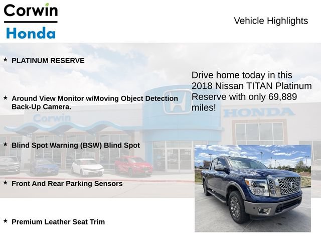 Used 2018 Nissan Titan Platinum Reserve w/ Platinum Utility Package AWD/4WD image 6