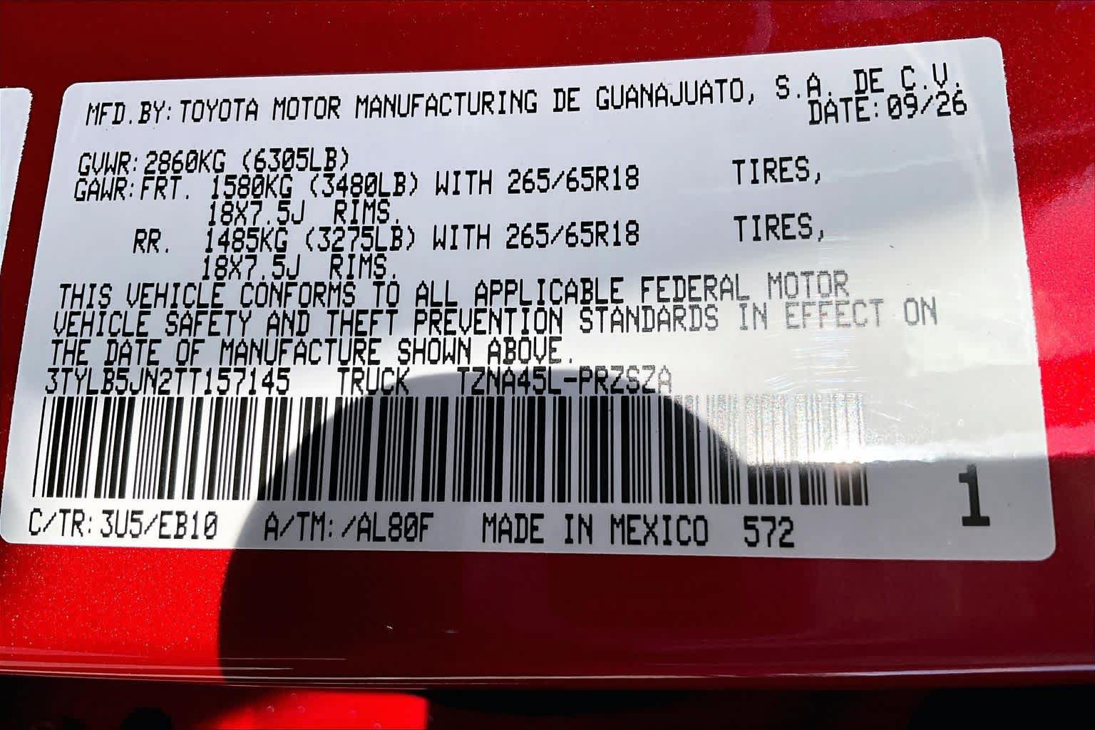New 2026 Toyota Tacoma Limited AWD/4WD image 20