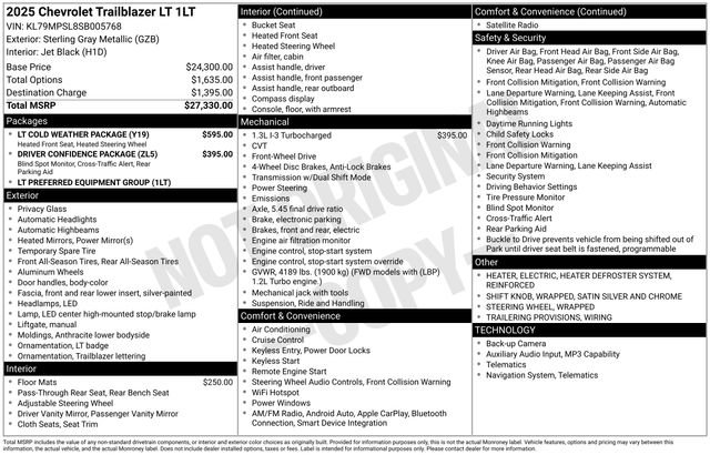 Used 2025 Chevrolet TrailBlazer LT w/ LT Cold Weather Package FWD image 2