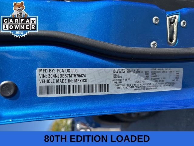 Used 2021 Jeep Compass 80th Special Edition w/ Sun and Sound Group image 29