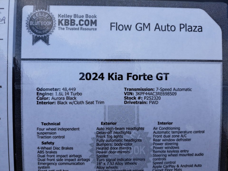 Used 2024 Kia Forte GT FWD image 39