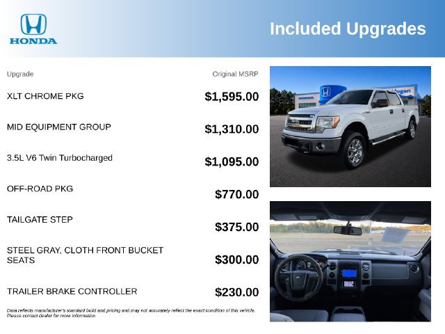 Used 2013 Ford F150 XLT w/ XLT Chrome Pkg AWD/4WD image 3