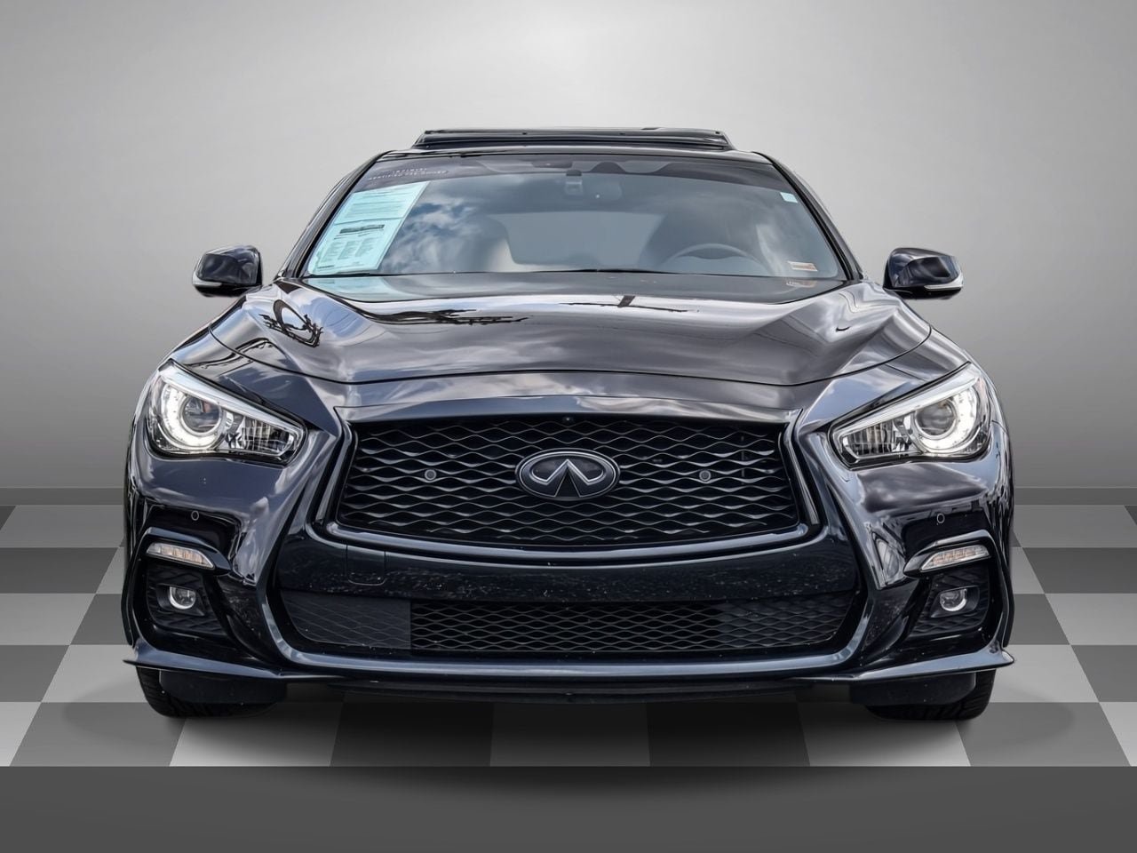 Used 2023 INFINITI Q50 Red Sport 400 w/ Black Opal Edition AWD/4WD image 2