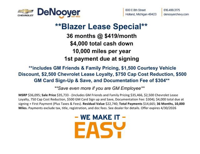 New 2026 Chevrolet Blazer LT w/ Midnight/Sport Edition image 2