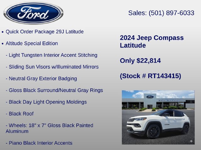 Used 2024 Jeep Compass Latitude w/ Altitude Special Edition AWD/4WD image 6