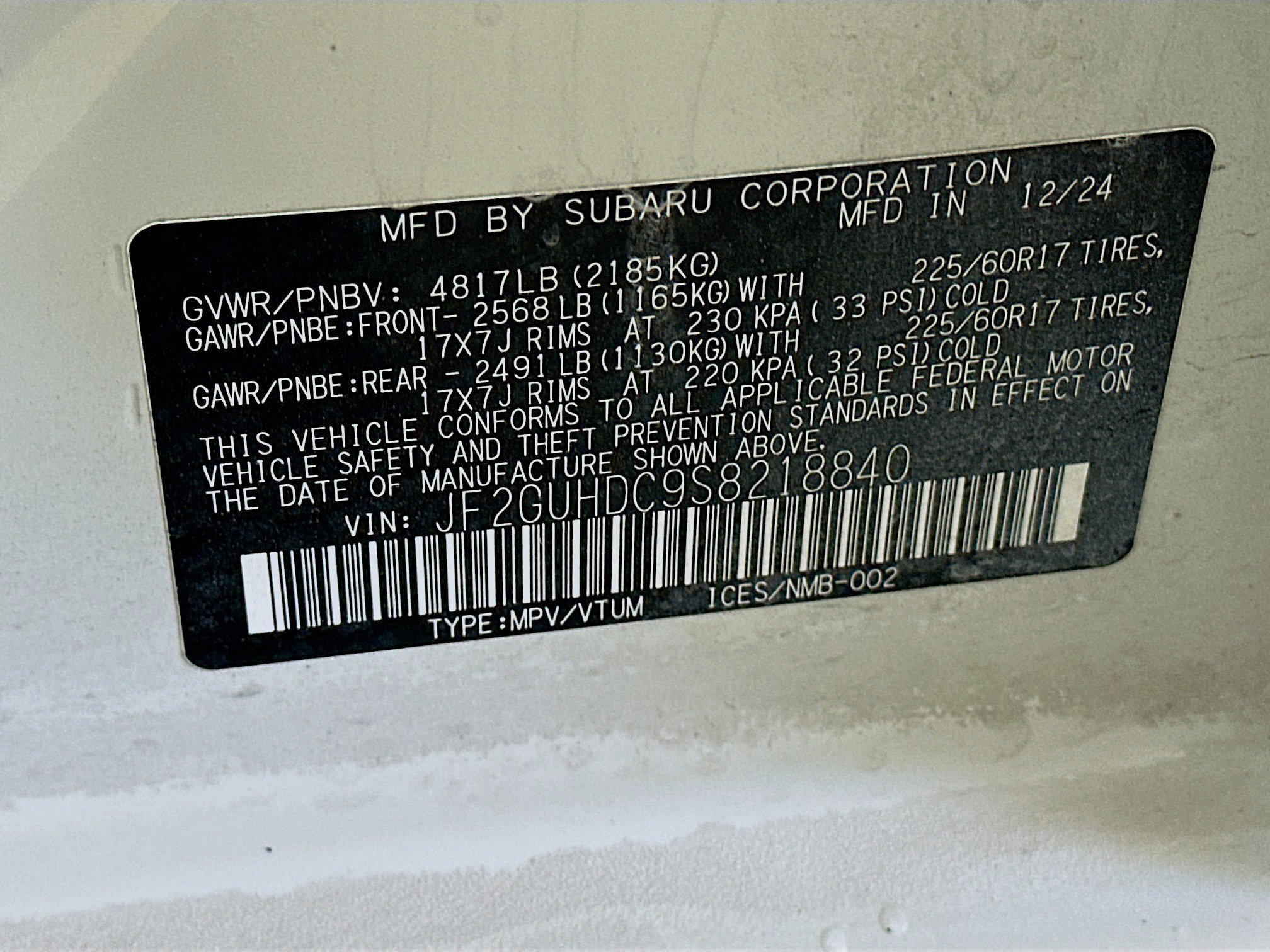 Used 2025 Subaru Crosstrek 2.0i Premium AWD/4WD image 12