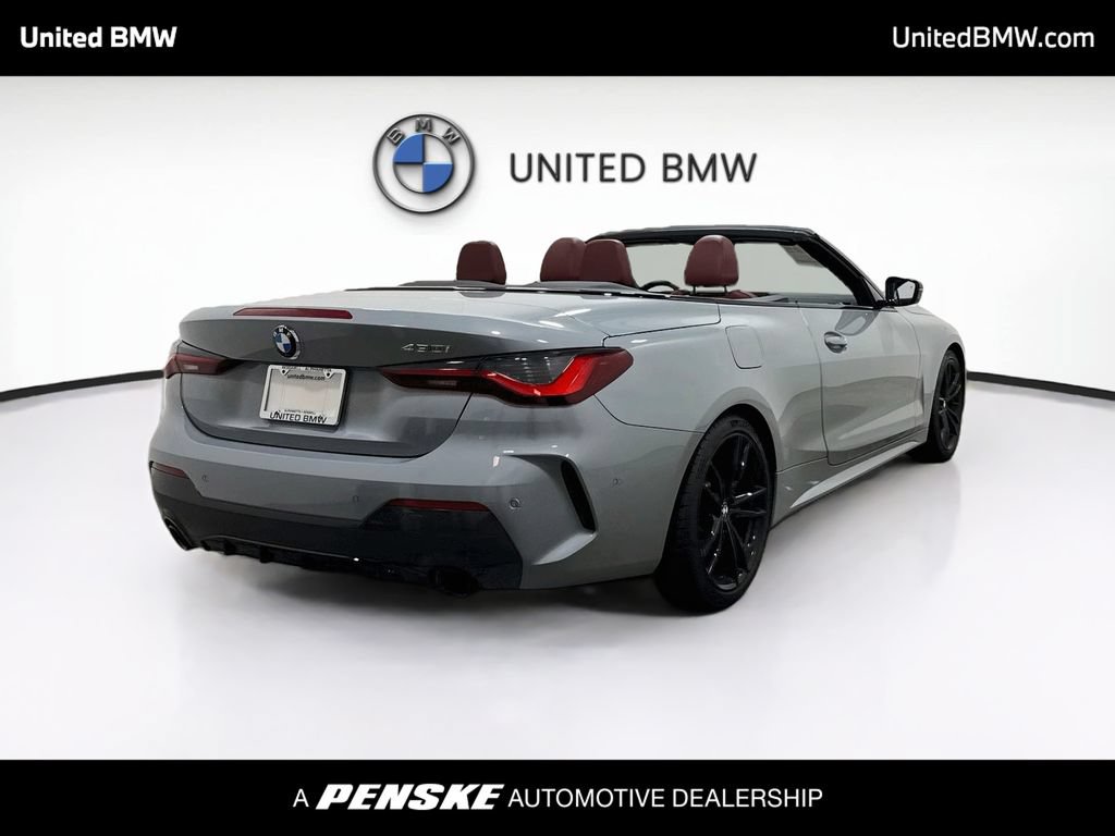 Certified 2024 BMW 430i Convertible w/ M Sport Package RWD image 5