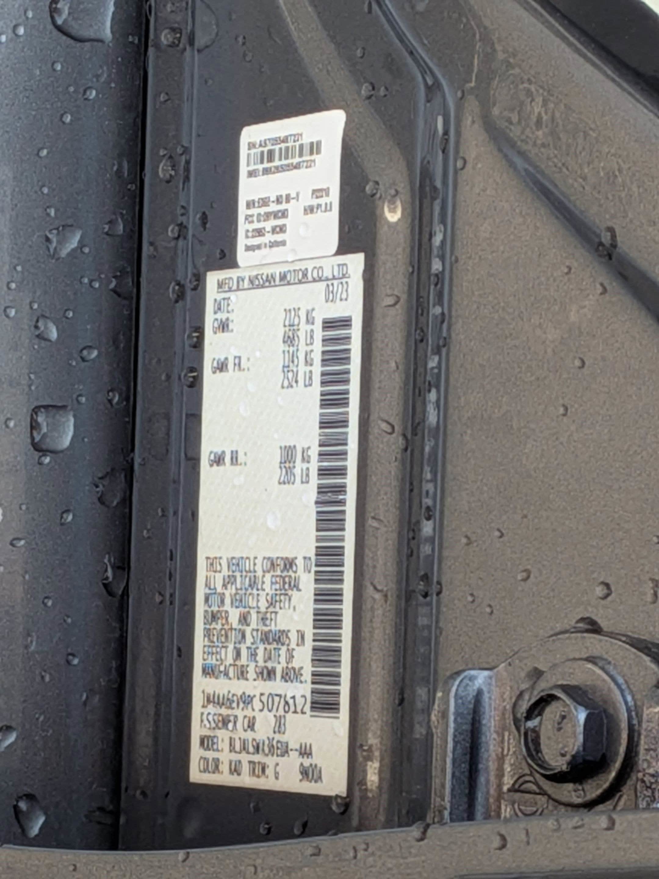 Certified 2023 Nissan Maxima SR w/ Sport Mat Group FWD image 35