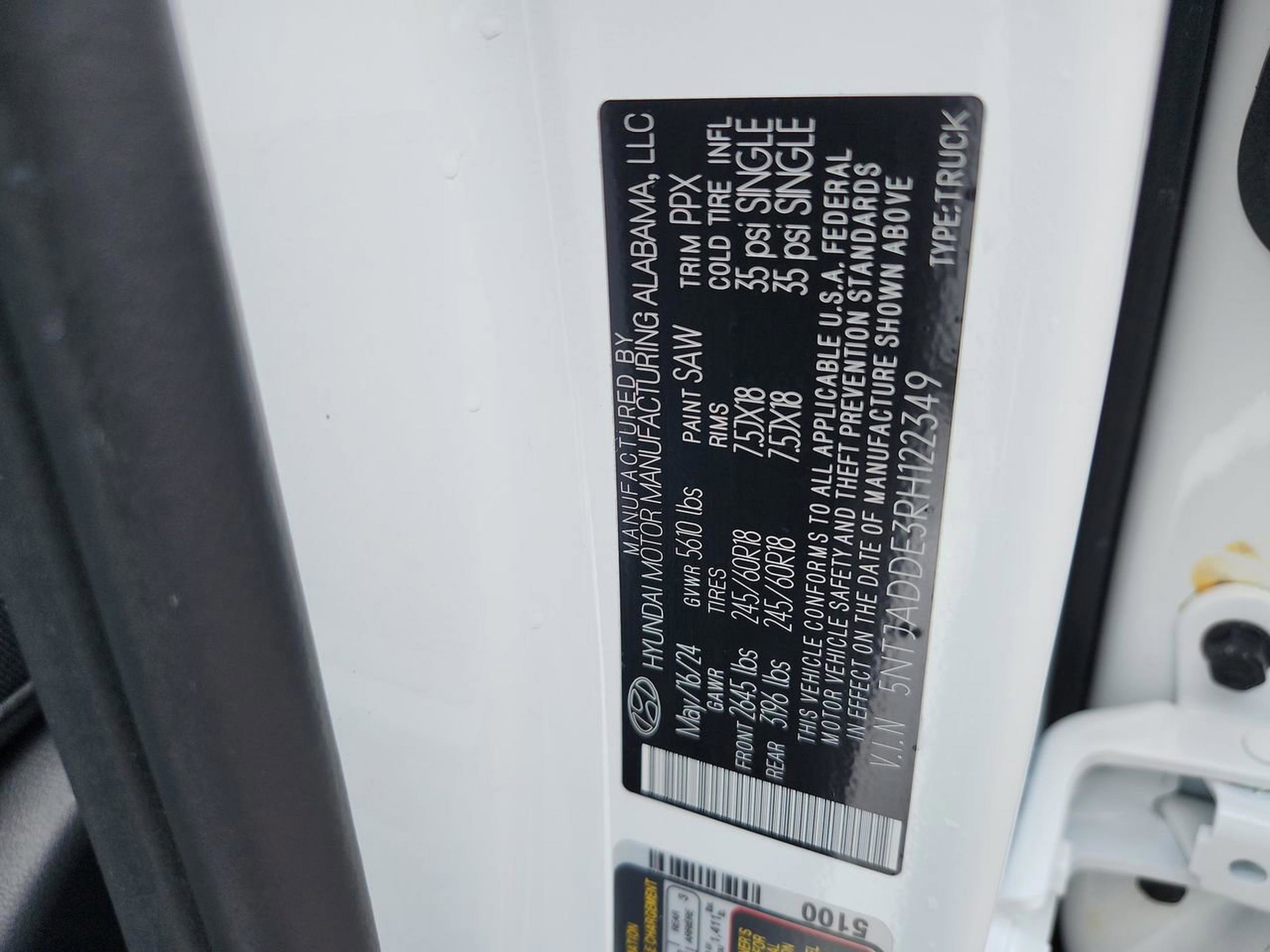 Certified 2024 Hyundai Santa Cruz SE image 24