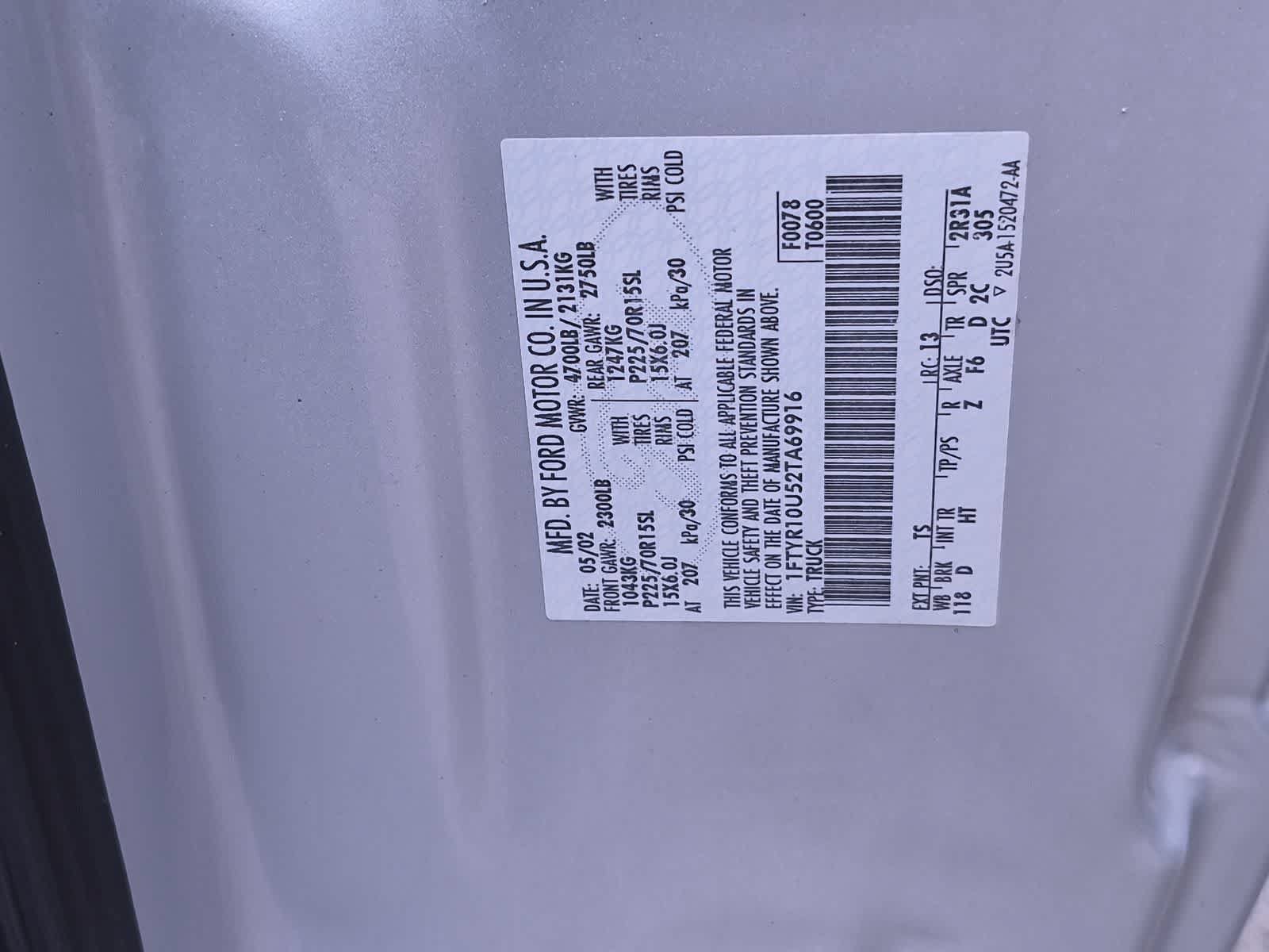 Used 2002 Ford Ranger 2WD Regular Cab image 33