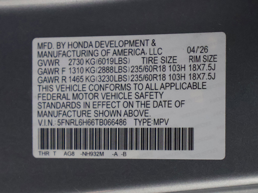Used 2026 Honda Odyssey EX-L image 58