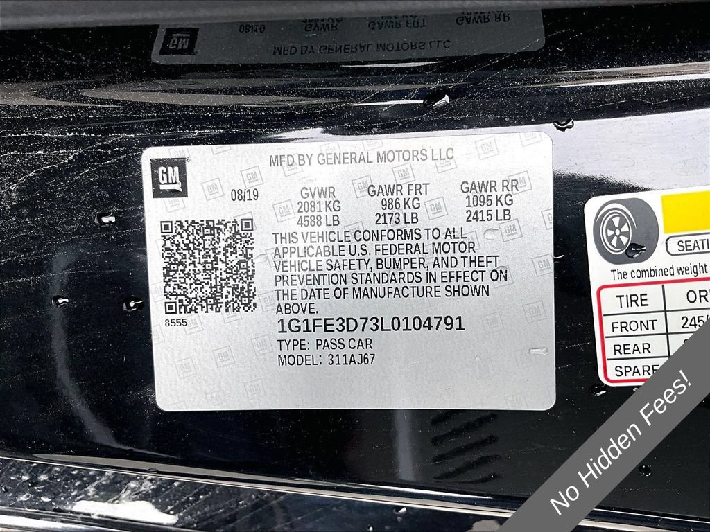 Used 2020 Chevrolet Camaro LT RWD image 26