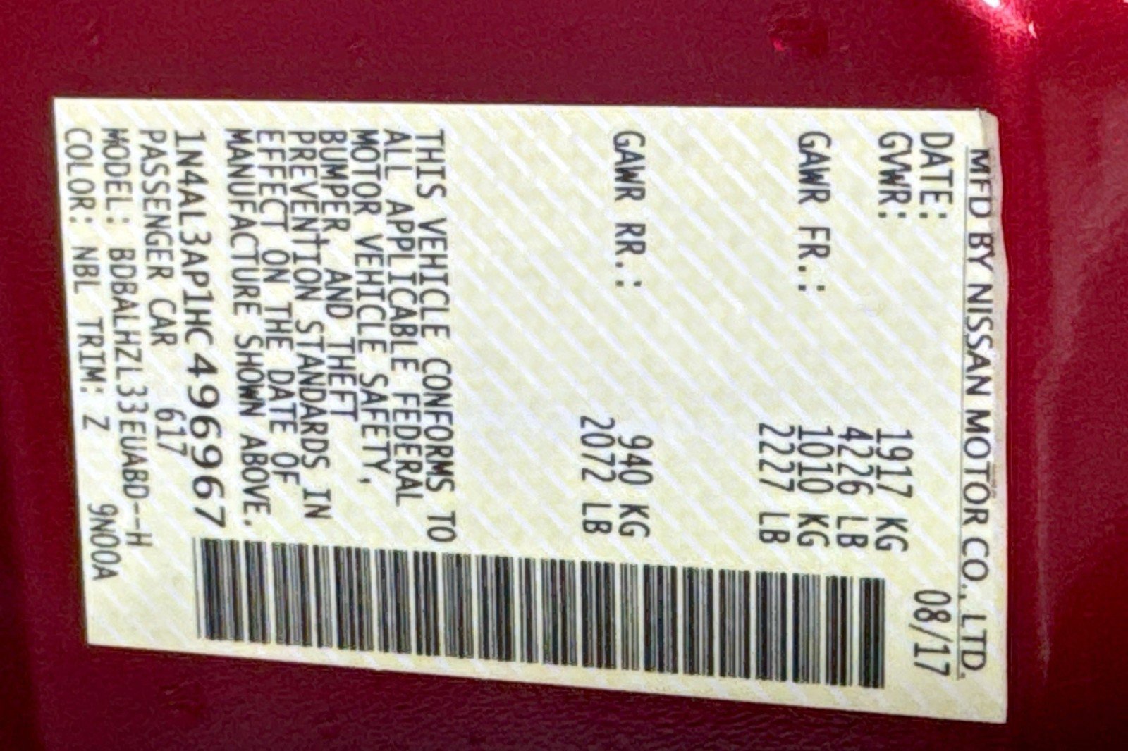 Used 2017 Nissan Altima 2.5 SR FWD image 28